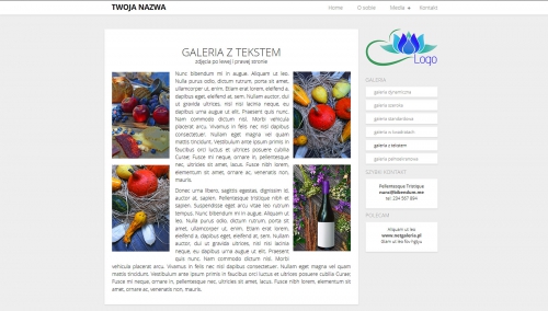 przykład galerii www, przykładowy szablon galerii internetowej